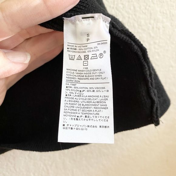 Banana Republic Milano Stitch Open Front Sweater Cardigan Women's Small Black - Picture 5 of 8